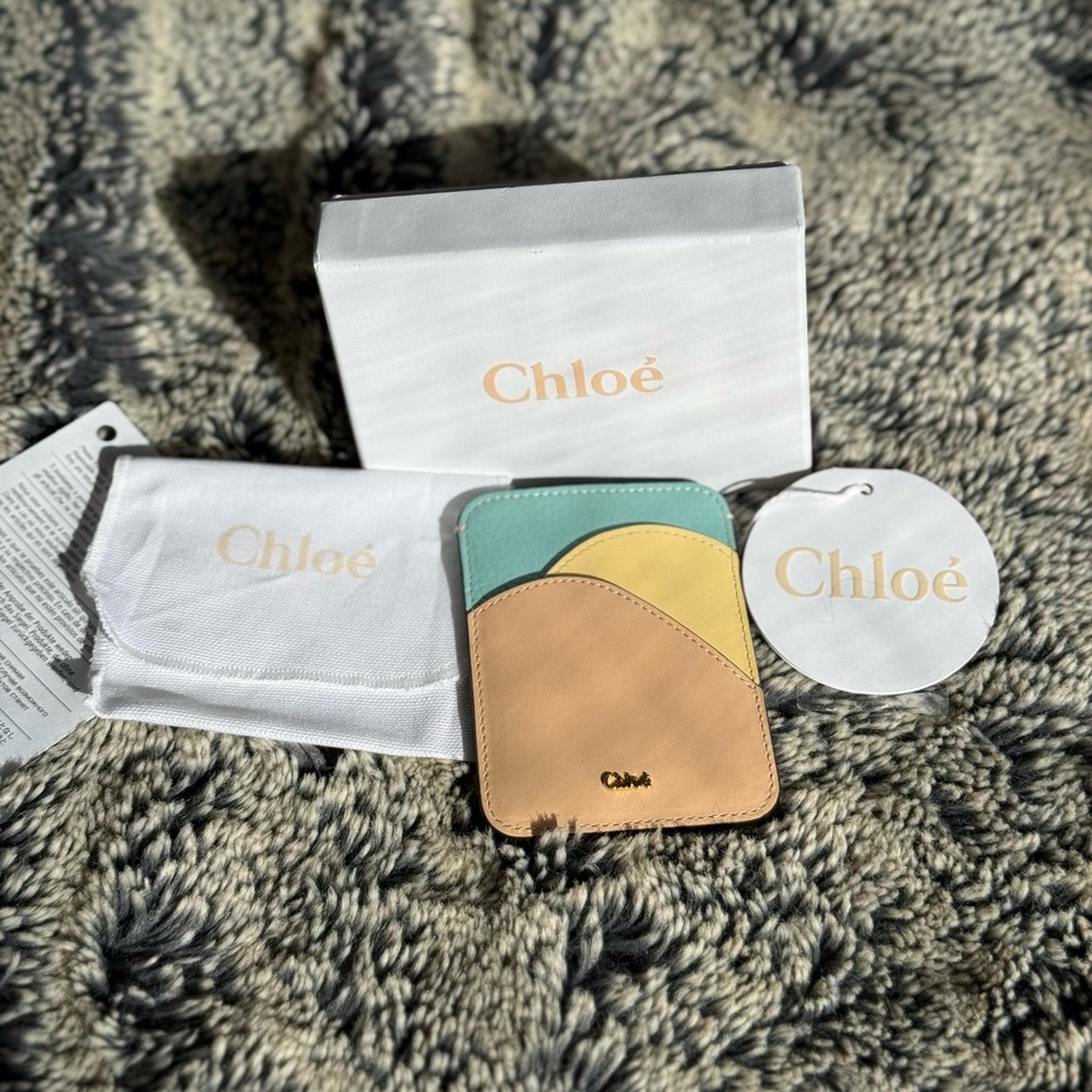 Chloe Walden Cardholder - multi color. New with Tags. Leather women wallet.